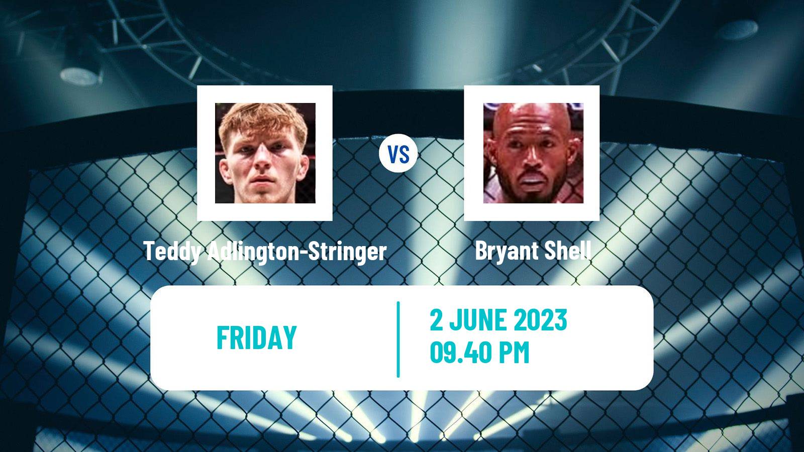 MMA Lightweight Cage Warriors Men Teddy Adlington-Stringer - Bryant Shell