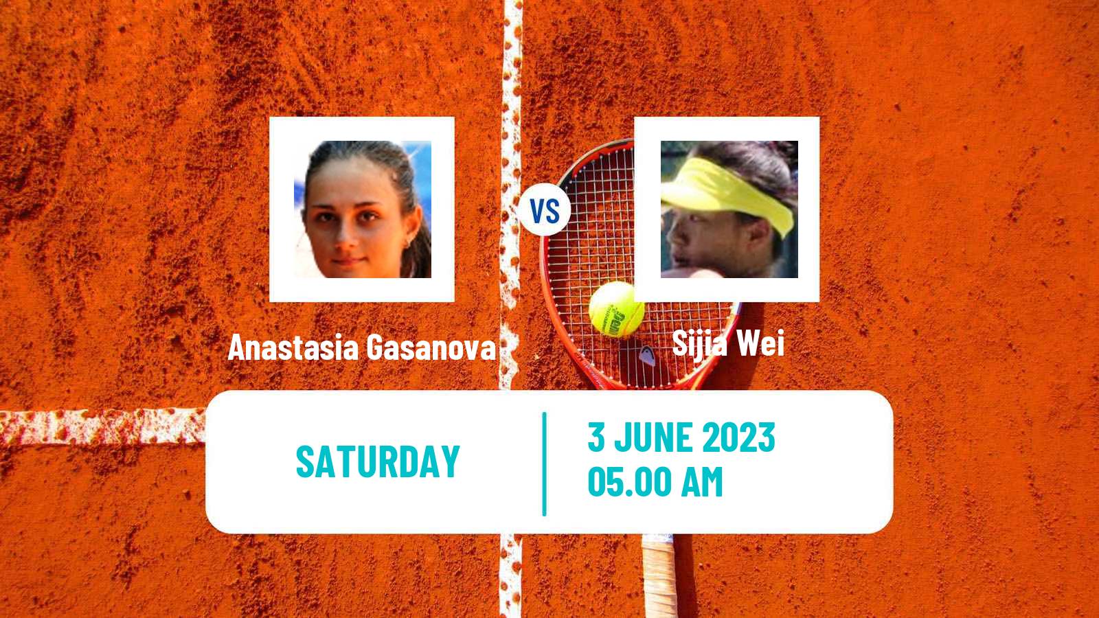 Tennis ITF W25 La Marsa Women Anastasia Gasanova - Sijia Wei