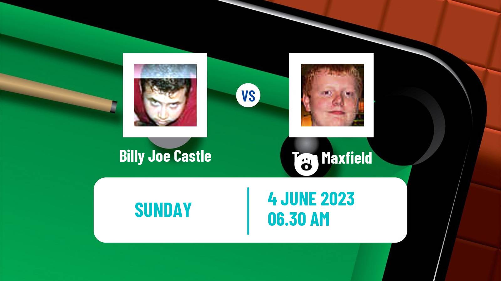 Snooker Qualifying School 2 Billy Joe Castle - Tom Maxfield