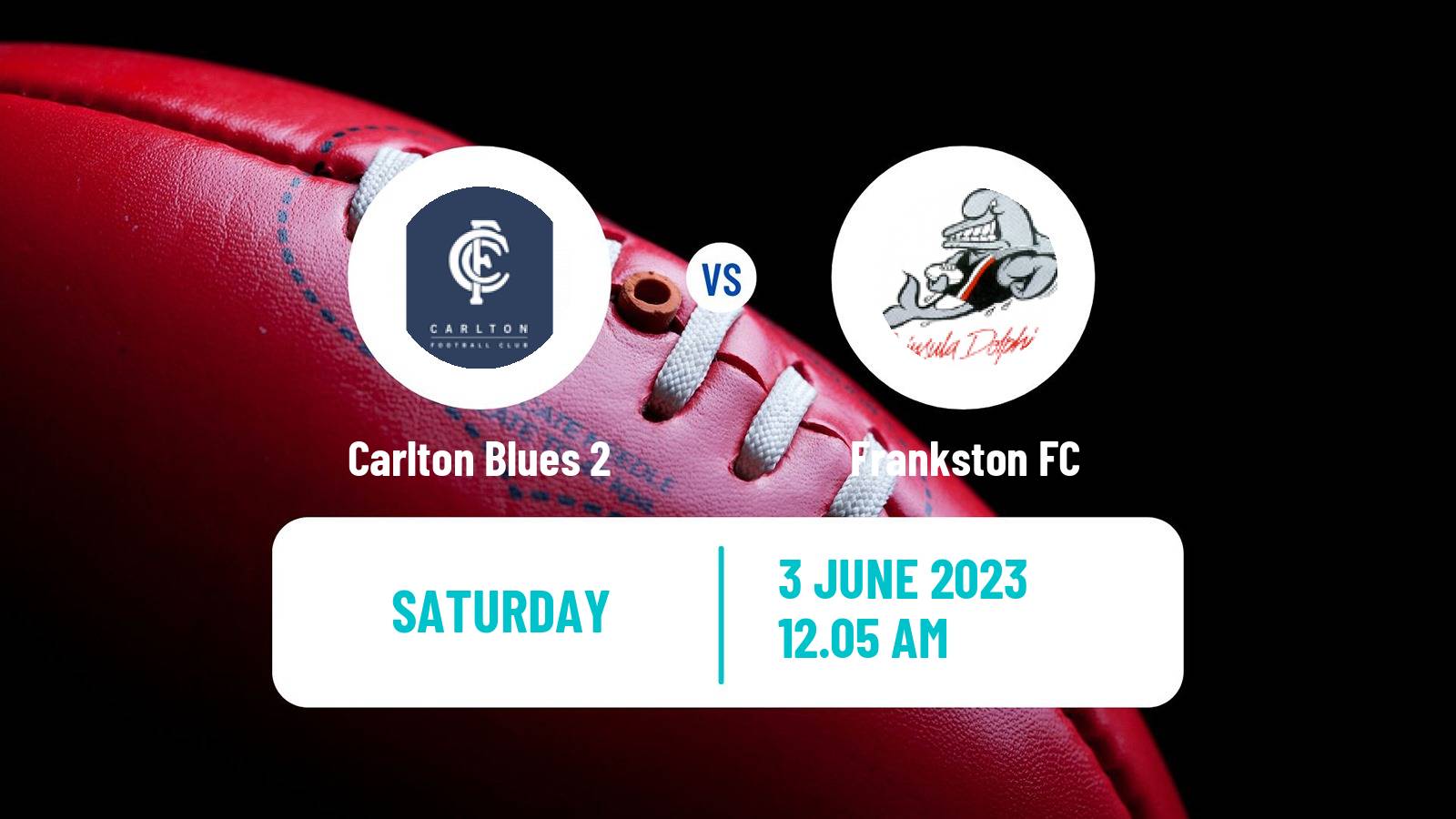 Aussie rules VFL Carlton Blues 2 - Frankston