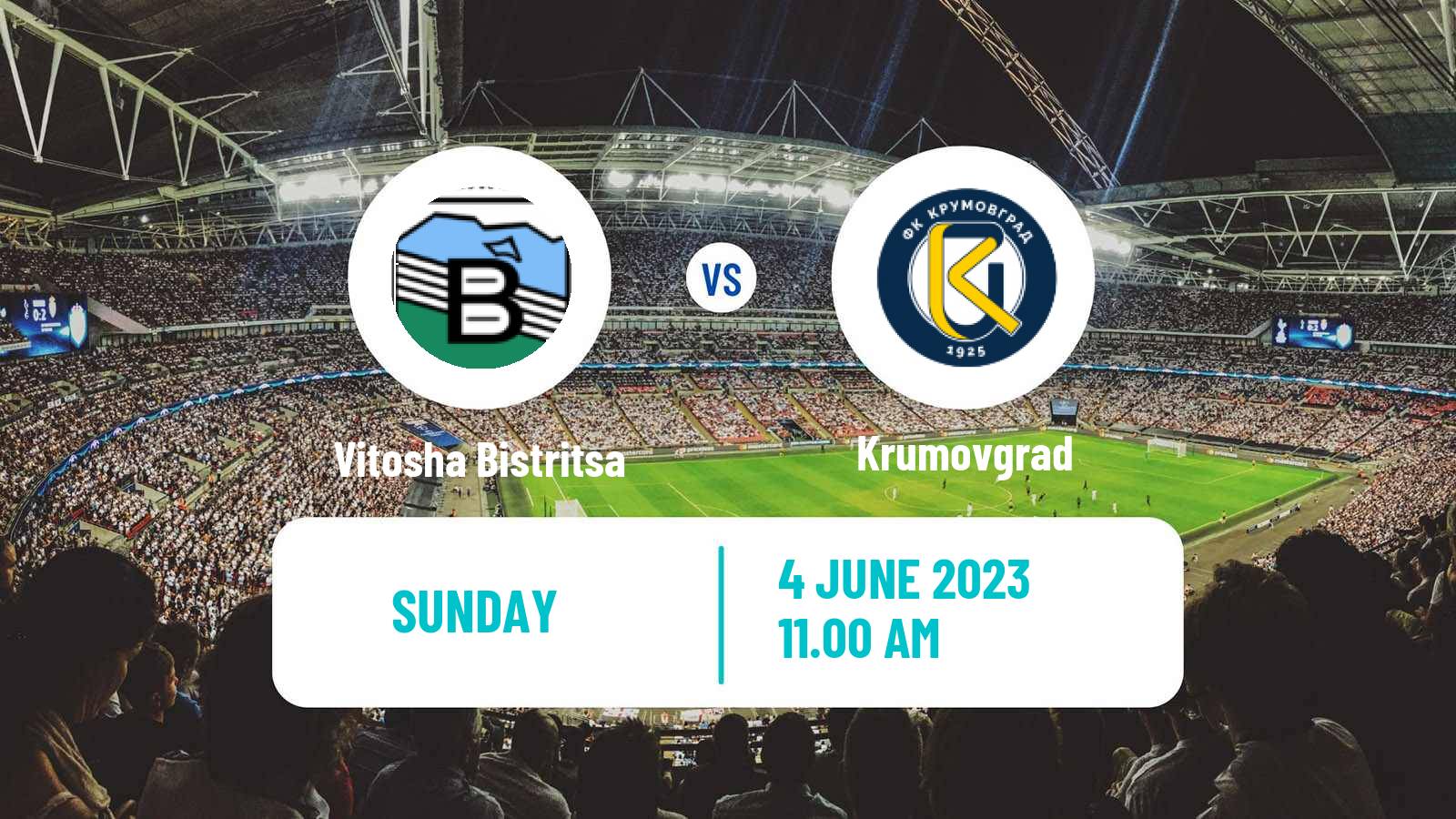Soccer Bulgarian Vtora Liga Vitosha Bistritsa - Krumovgrad