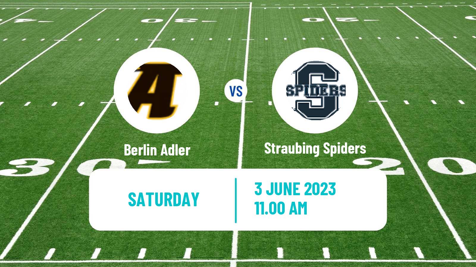 American football German GFL Berlin Adler - Straubing Spiders