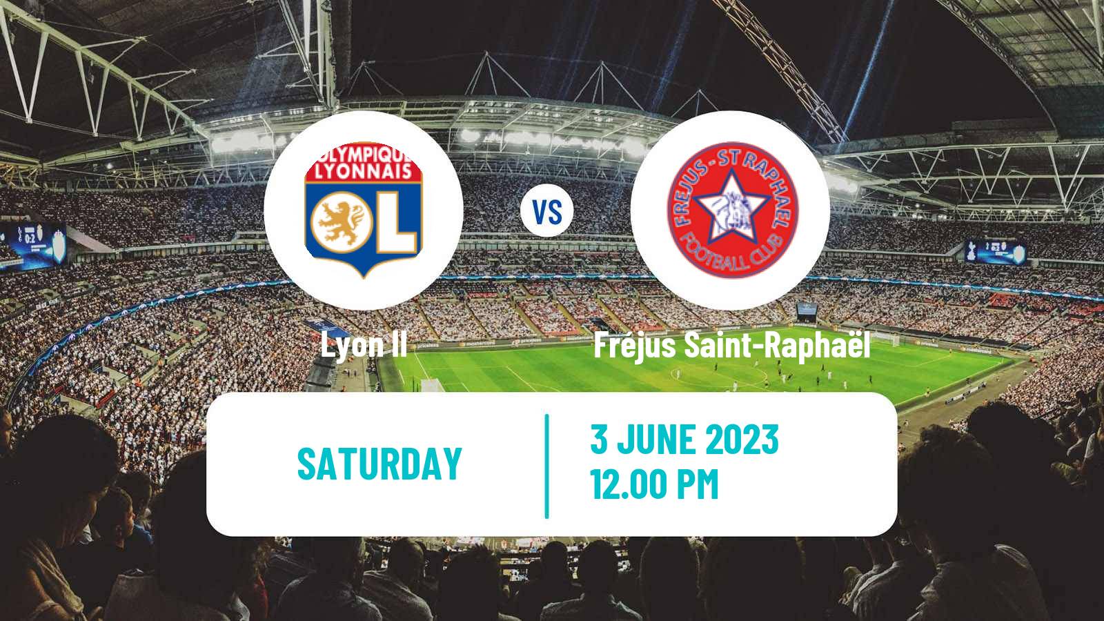 Soccer French National 2 - Group C Lyon II - Fréjus Saint-Raphaël