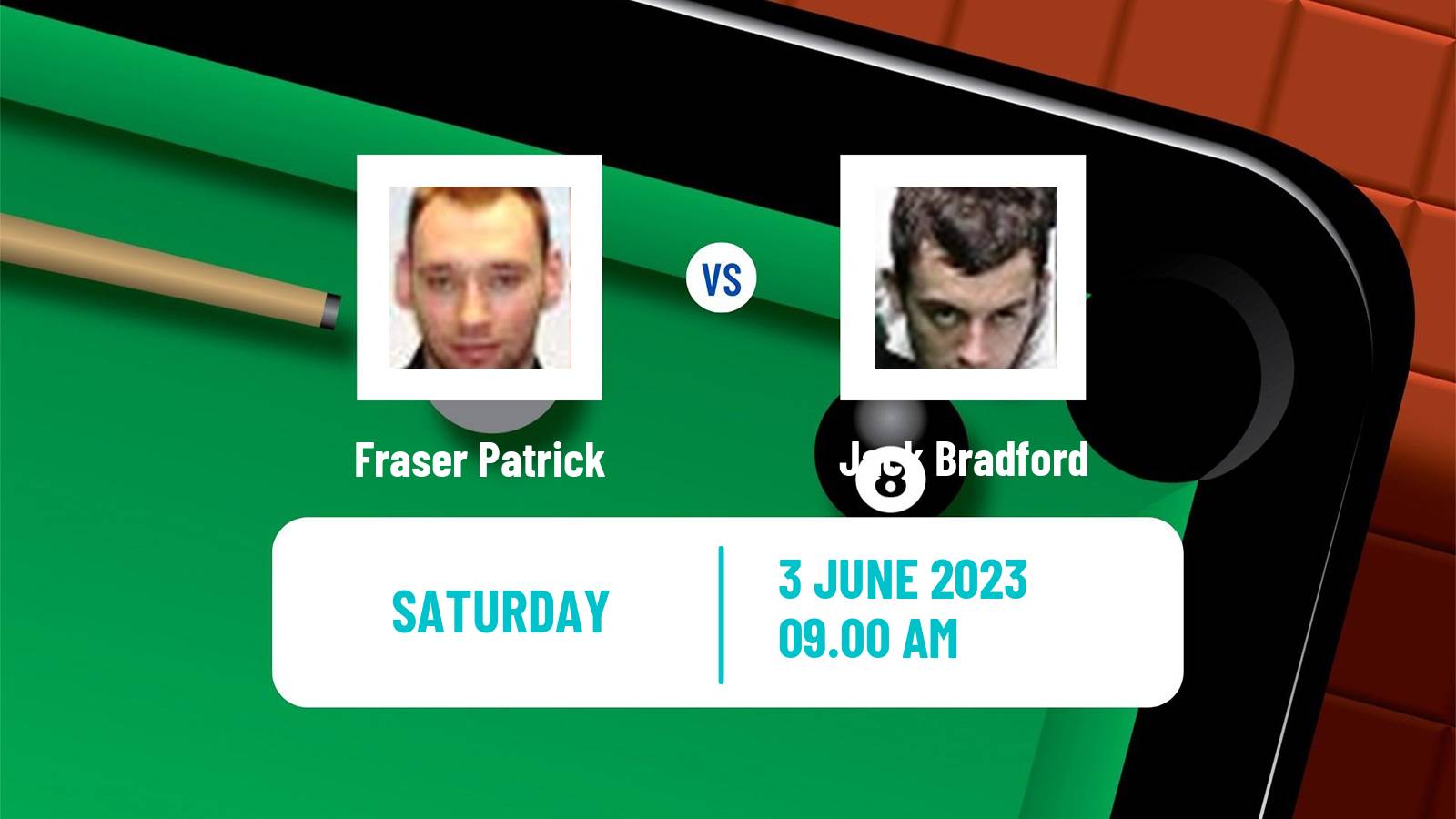 Snooker Qualifying School 2 Fraser Patrick - Jack Bradford