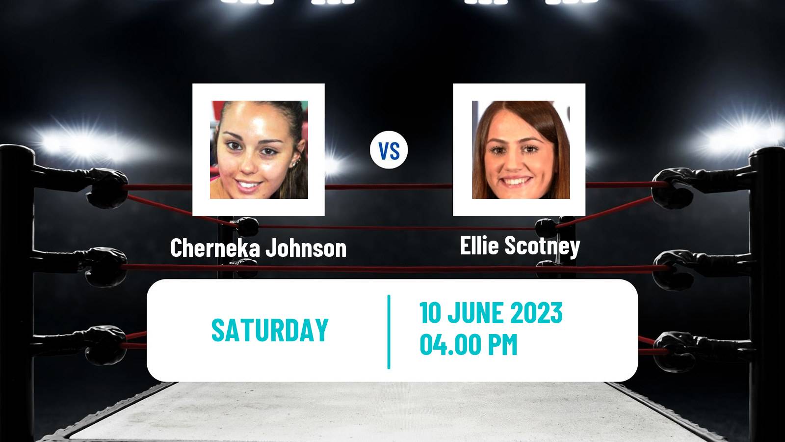 Boxing Super Bantamweight IBF Title Women Cherneka Johnson - Ellie Scotney