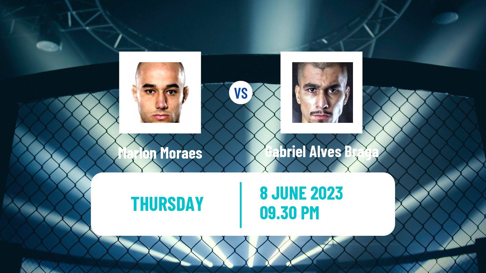MMA Featherweight Pfl Men Marlon Moraes - Gabriel Alves Braga
