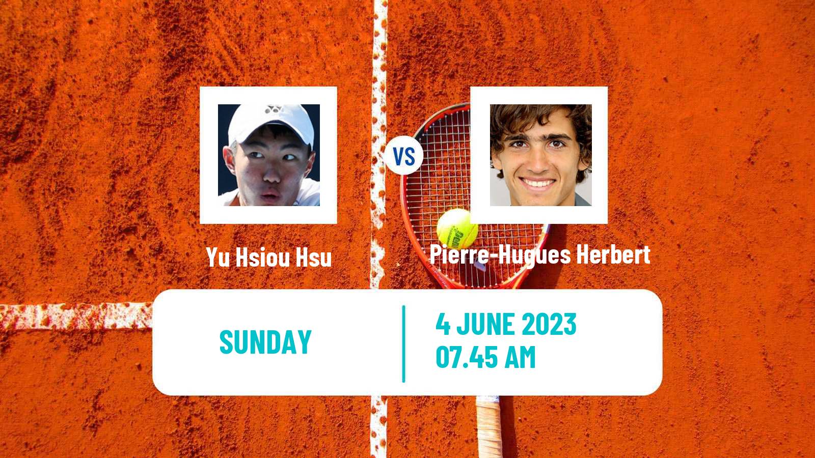 Tennis Surbiton Challenger Men Yu Hsiou Hsu - Pierre-Hugues Herbert