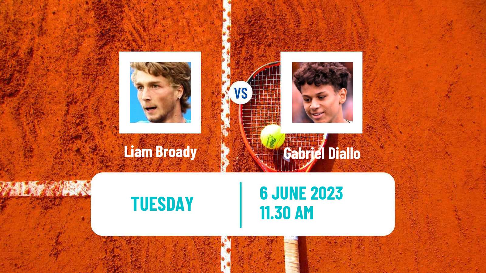 Tennis Surbiton Challenger Men Liam Broady - Gabriel Diallo