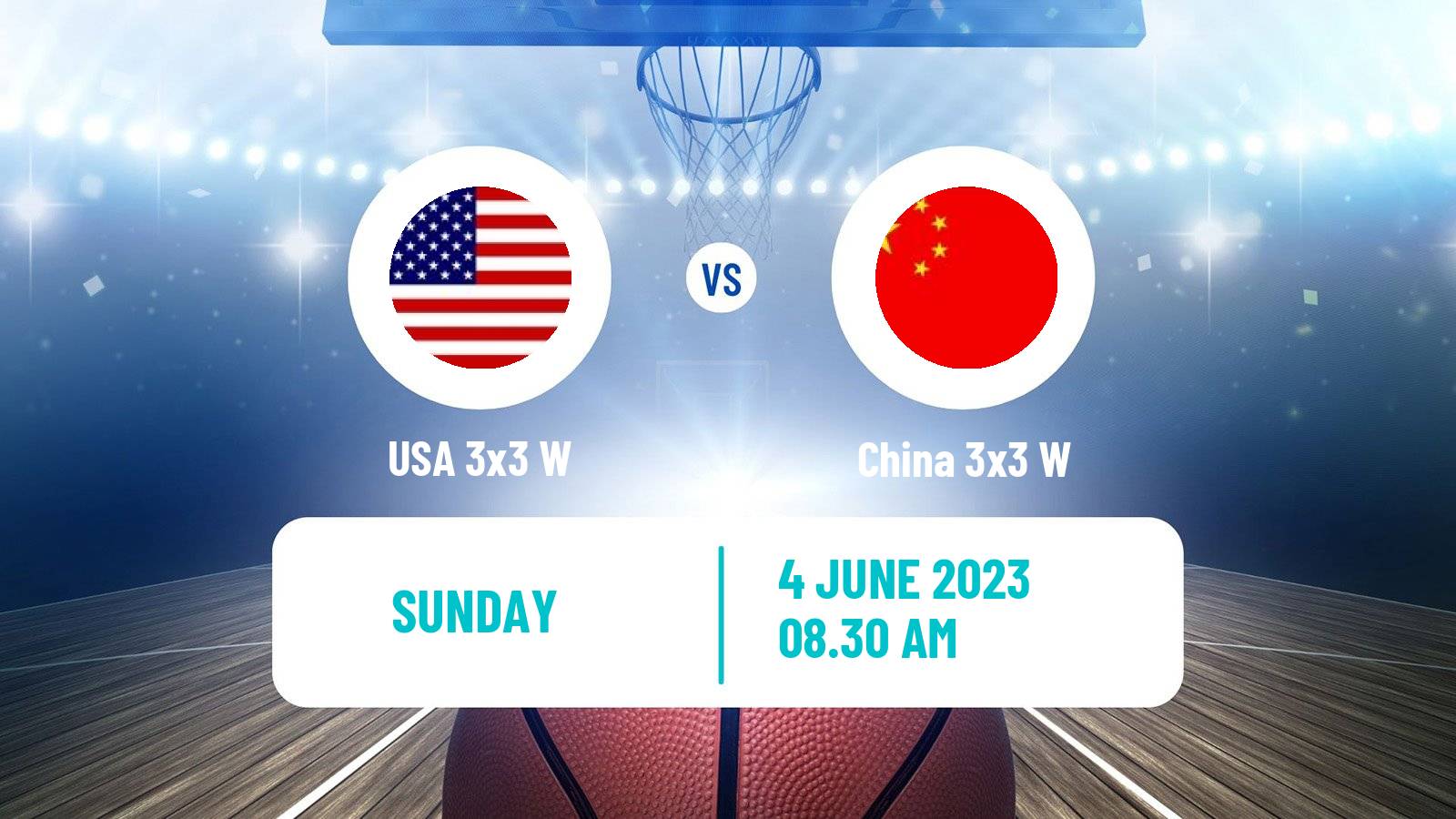 Basketball World Cup Basketball 3x3 Women USA 3x3 W - China 3x3 W