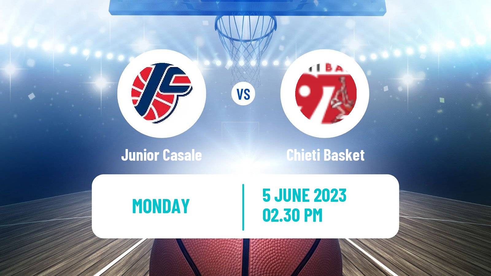 Basketball Italian Serie A2 Basketball Junior Casale - Chieti Basket