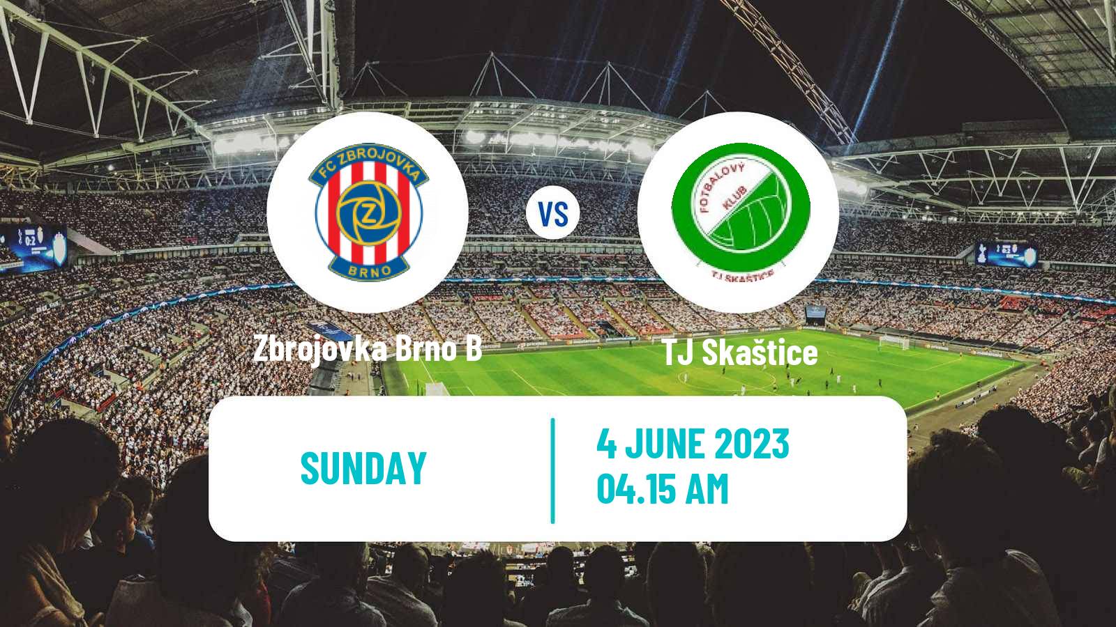 Soccer Czech Division E Zbrojovka Brno B - Skaštice