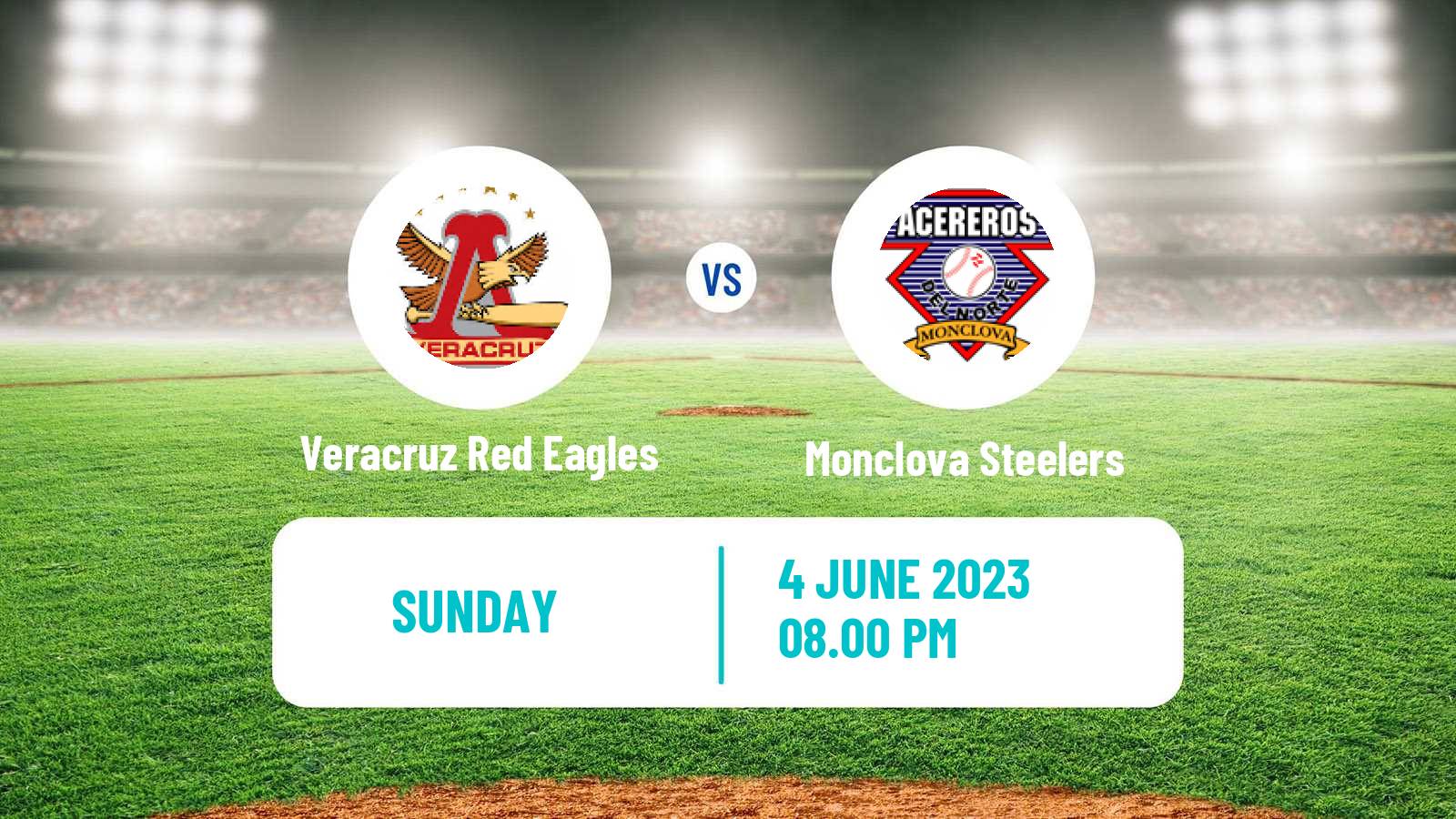 Baseball LMB Veracruz Red Eagles - Monclova Steelers