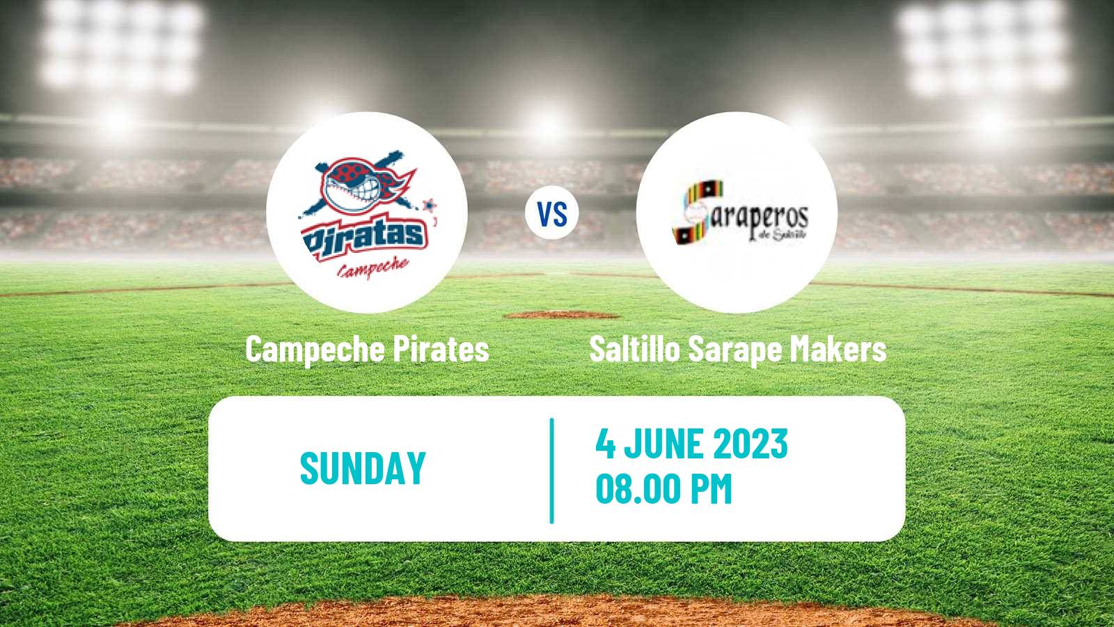 Baseball LMB Campeche Pirates - Saltillo Sarape Makers