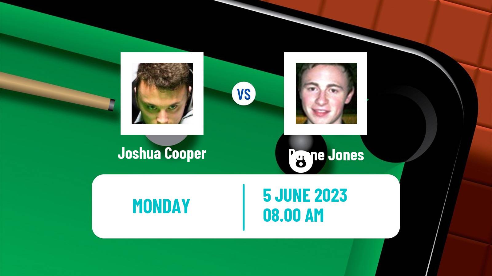 Snooker Qualifying School 2 Joshua Cooper - Duane Jones
