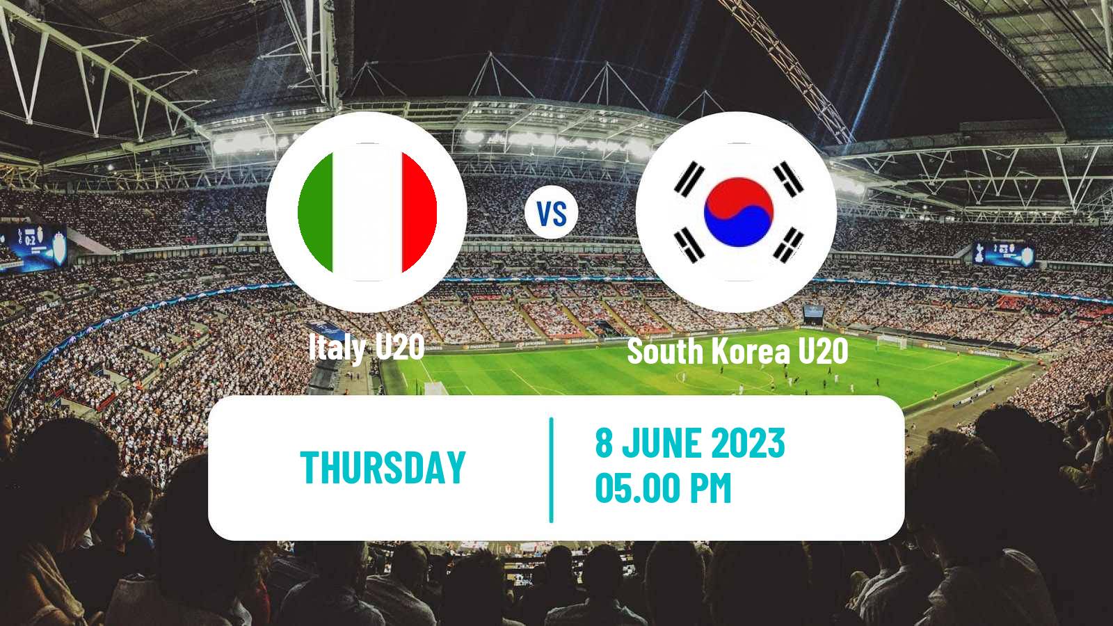 Soccer FIFA World Cup U20 Italy U20 - South Korea U20