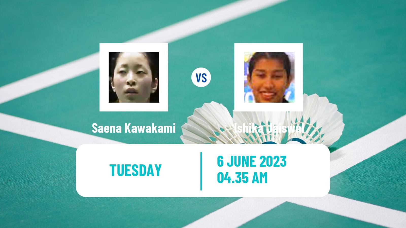 Badminton BWF World Tour Singapore Open Women Saena Kawakami - Ishika Jaiswal