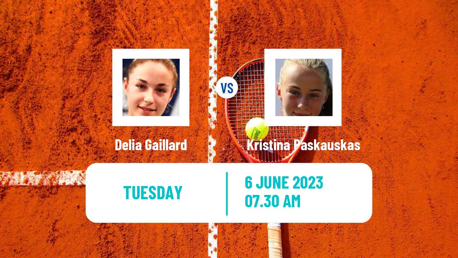 Tennis ITF W15 Monastir 18 Women 2023 Delia Gaillard - Kristina Paskauskas