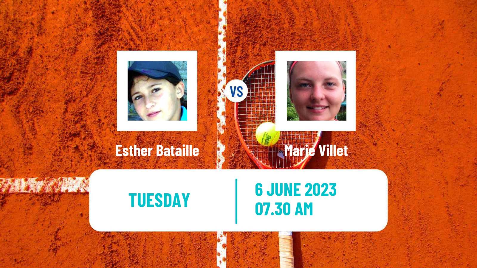 Tennis ITF W15 Monastir 18 Women 2023 Esther Bataille - Marie Villet