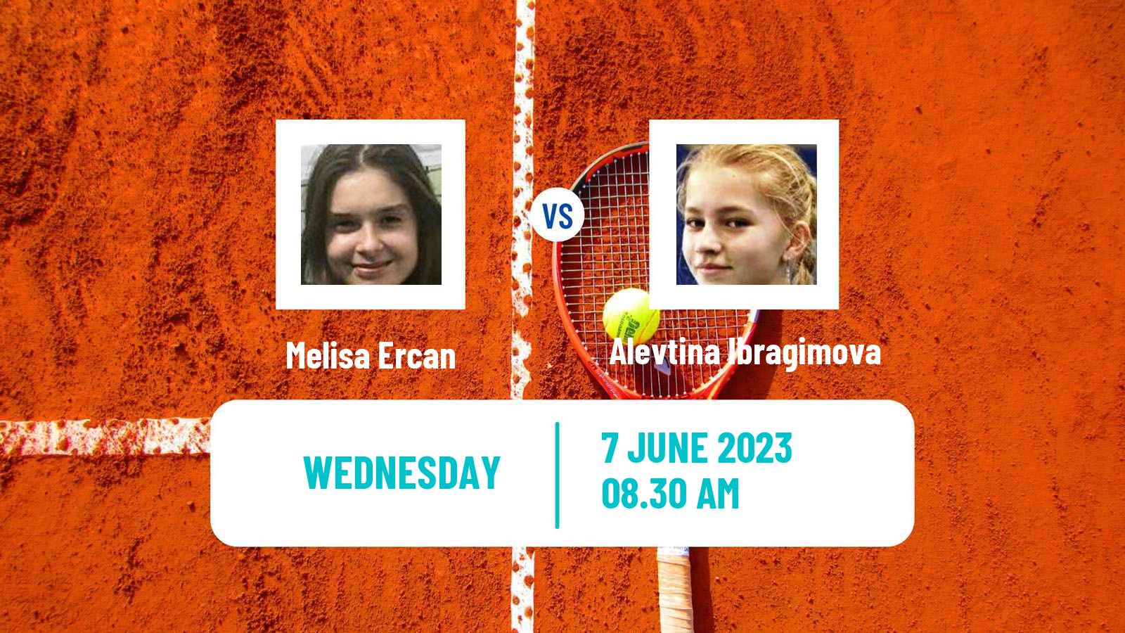 Tennis Girls Singles French Open Melisa Ercan - Alevtina Ibragimova