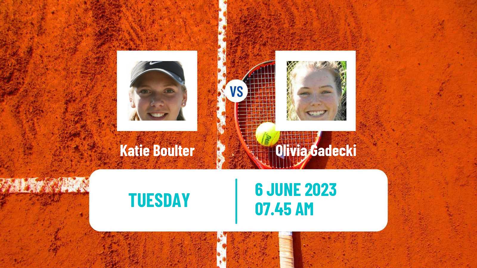 Tennis ITF W100 Surbiton Women Katie Boulter - Olivia Gadecki