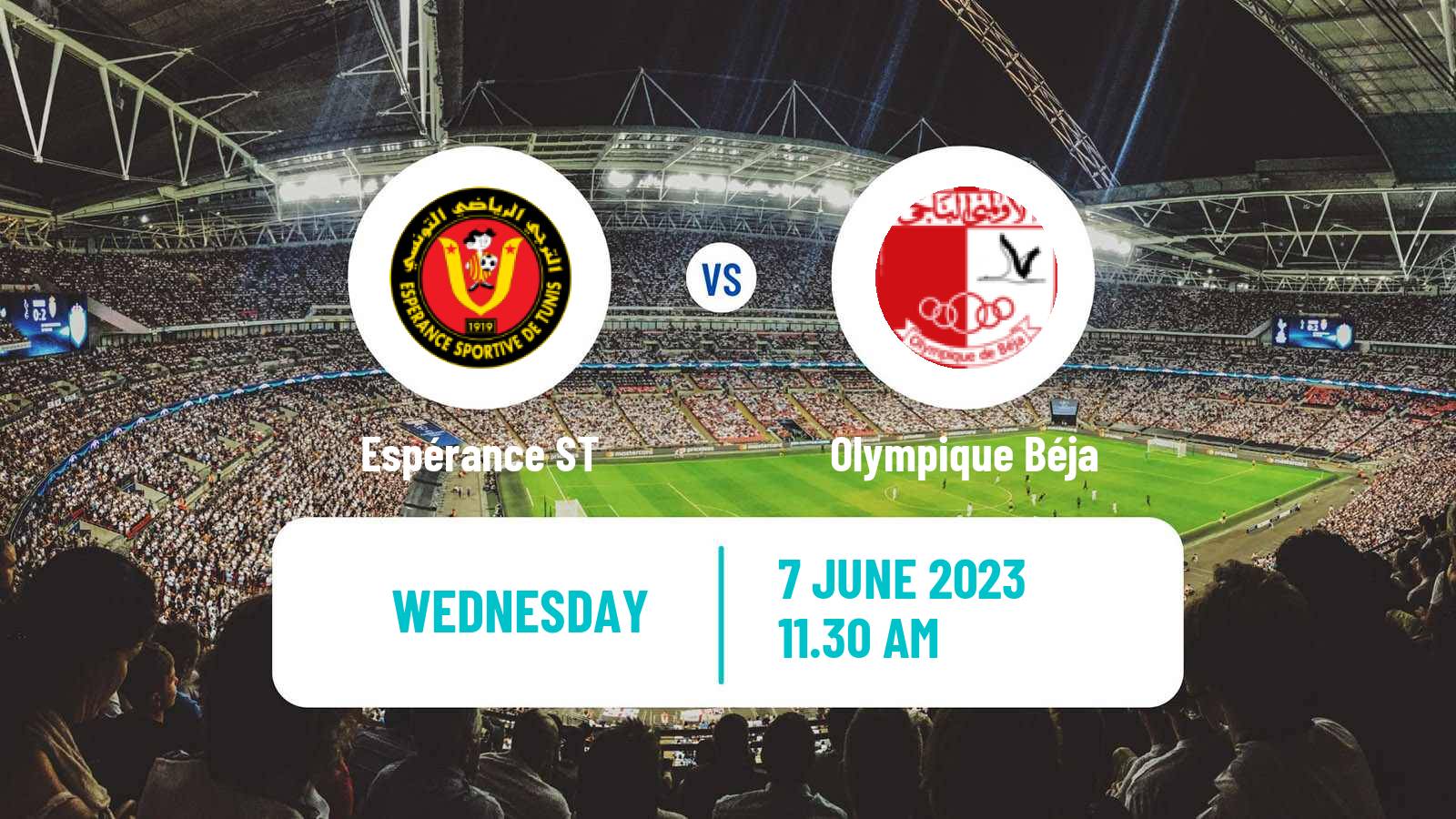 Soccer Tunisian Ligue Professionnelle 1 Espérance ST - Olympique Béja