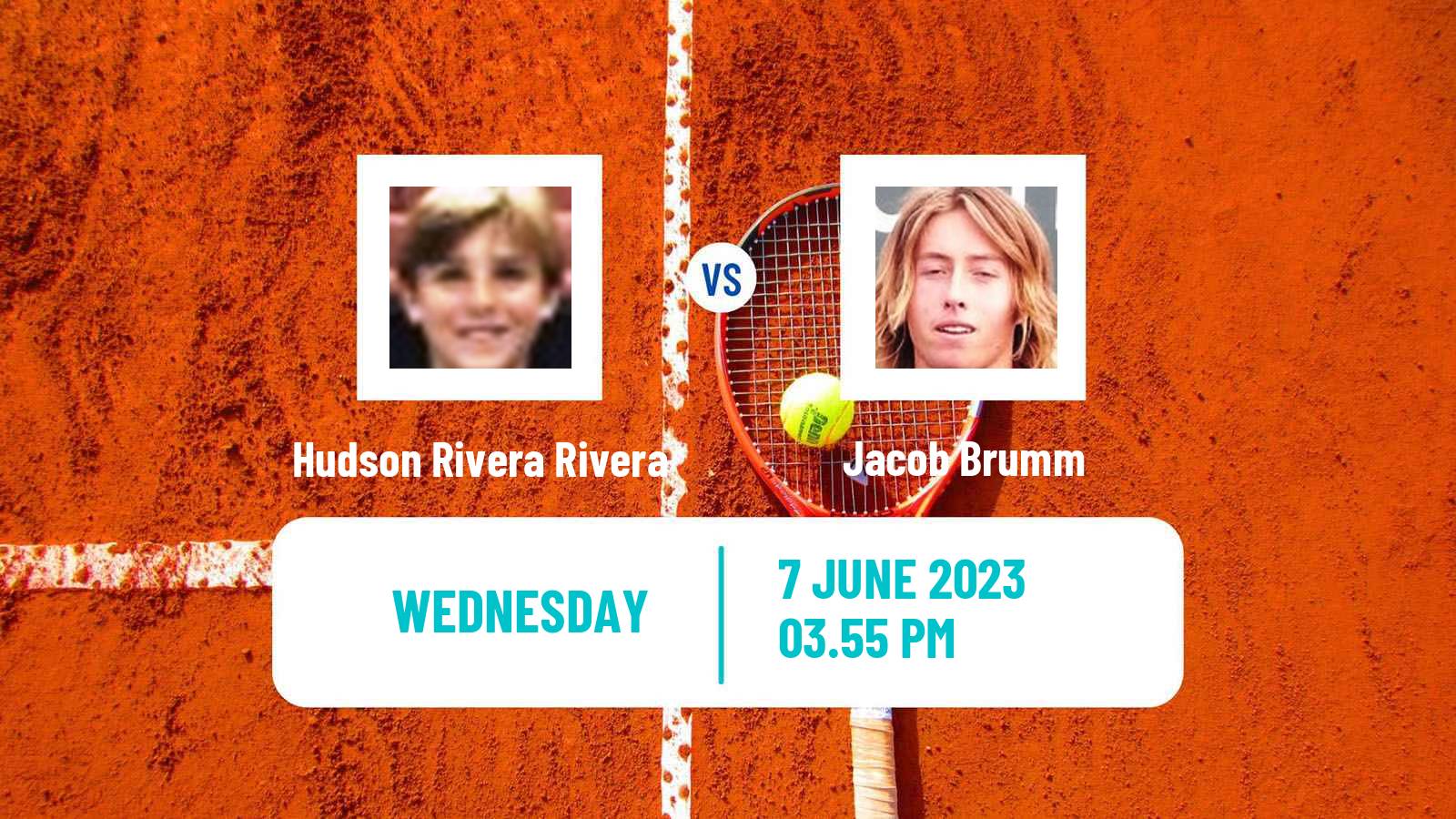 Tennis ITF M15 San Diego Men Hudson Rivera Rivera - Jacob Brumm