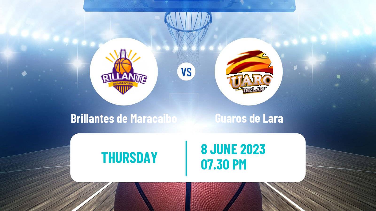 Basketball Venezuelan Superliga Basketball Brillantes de Maracaibo - Guaros de Lara