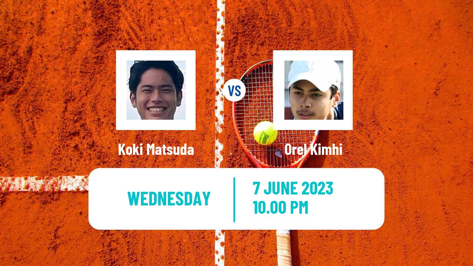 Tennis ITF M15 Nakhon Si Thammarat 2 Men Koki Matsuda - Orel Kimhi