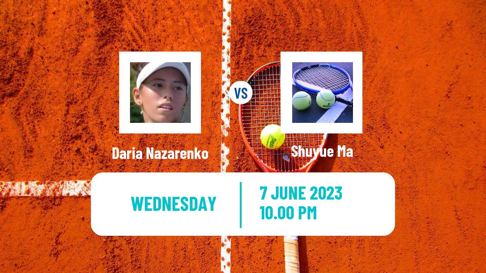 Tennis ITF W15 Nakhon Si Thammarat Women Daria Nazarenko - Shuyue Ma