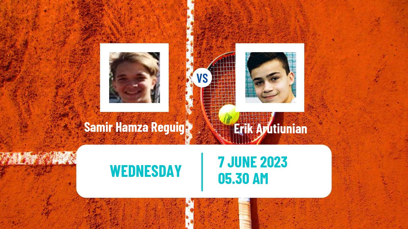 Tennis ITF M15 Tehran Men Samir Hamza Reguig - Erik Arutiunian
