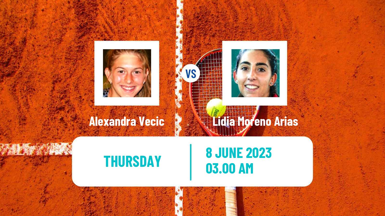 Tennis ITF W25 Madrid Women Alexandra Vecic - Lidia Moreno Arias