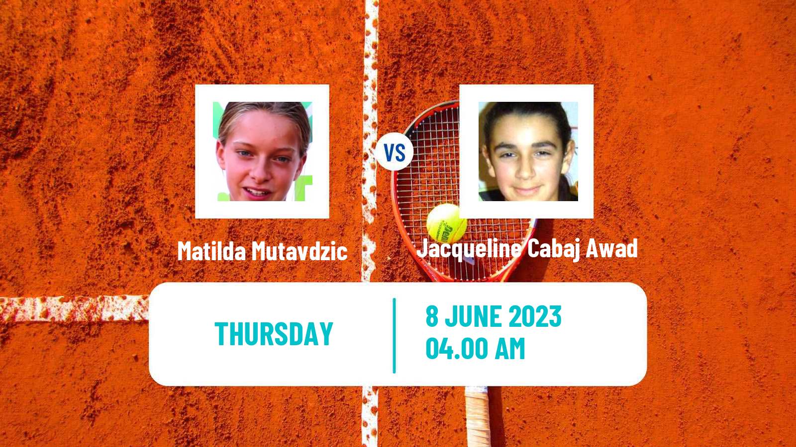 Tennis ITF W25 Madrid Women Matilda Mutavdzic - Jacqueline Cabaj Awad