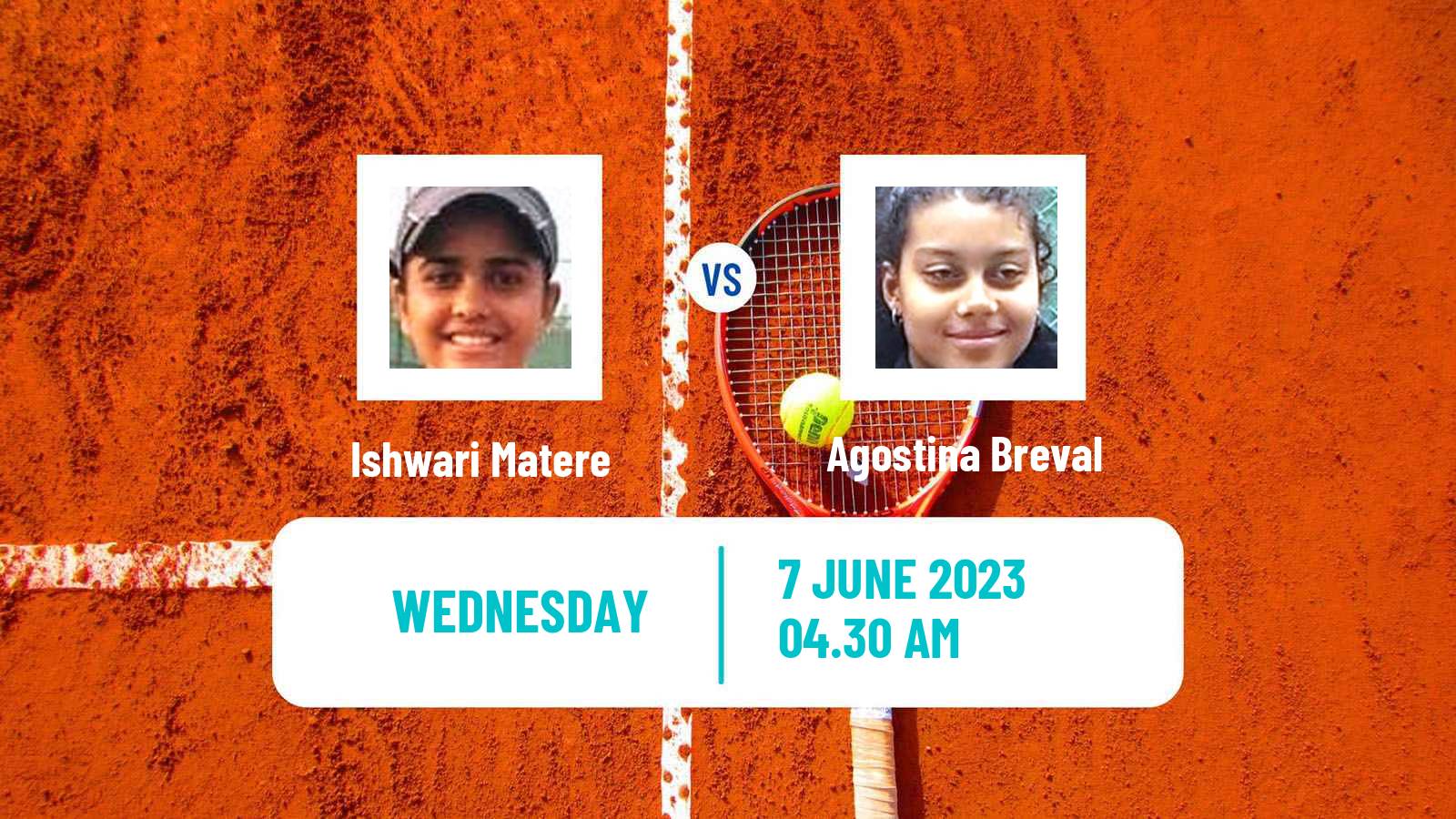 Tennis ITF W15 Monastir 18 Women Ishwari Matere - Agostina Breval