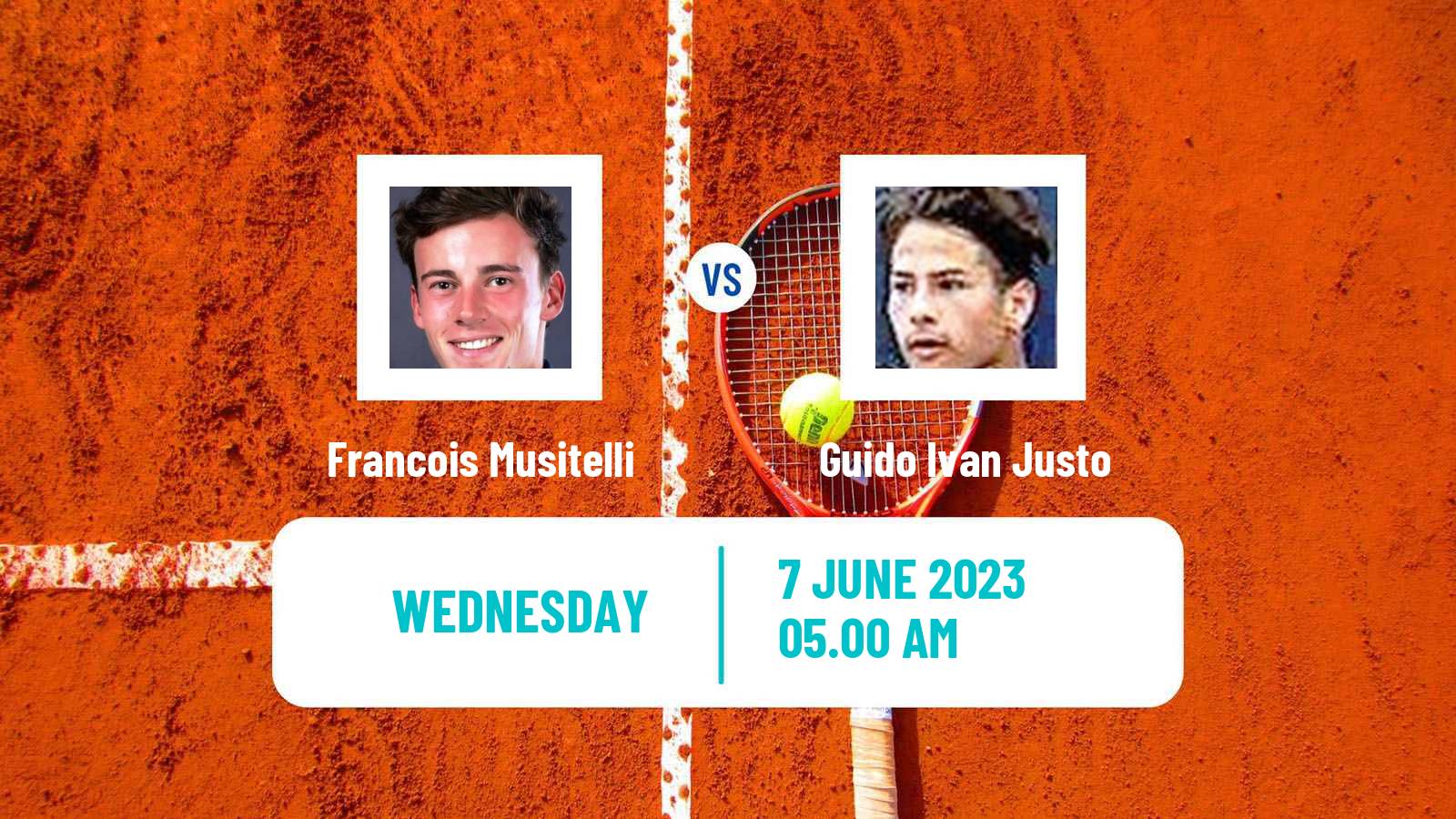 Tennis ITF M15 Tanger Men Francois Musitelli - Guido Ivan Justo