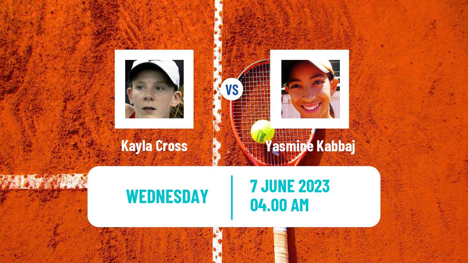 Tennis ITF W25 Poertschach Women Kayla Cross - Yasmine Kabbaj
