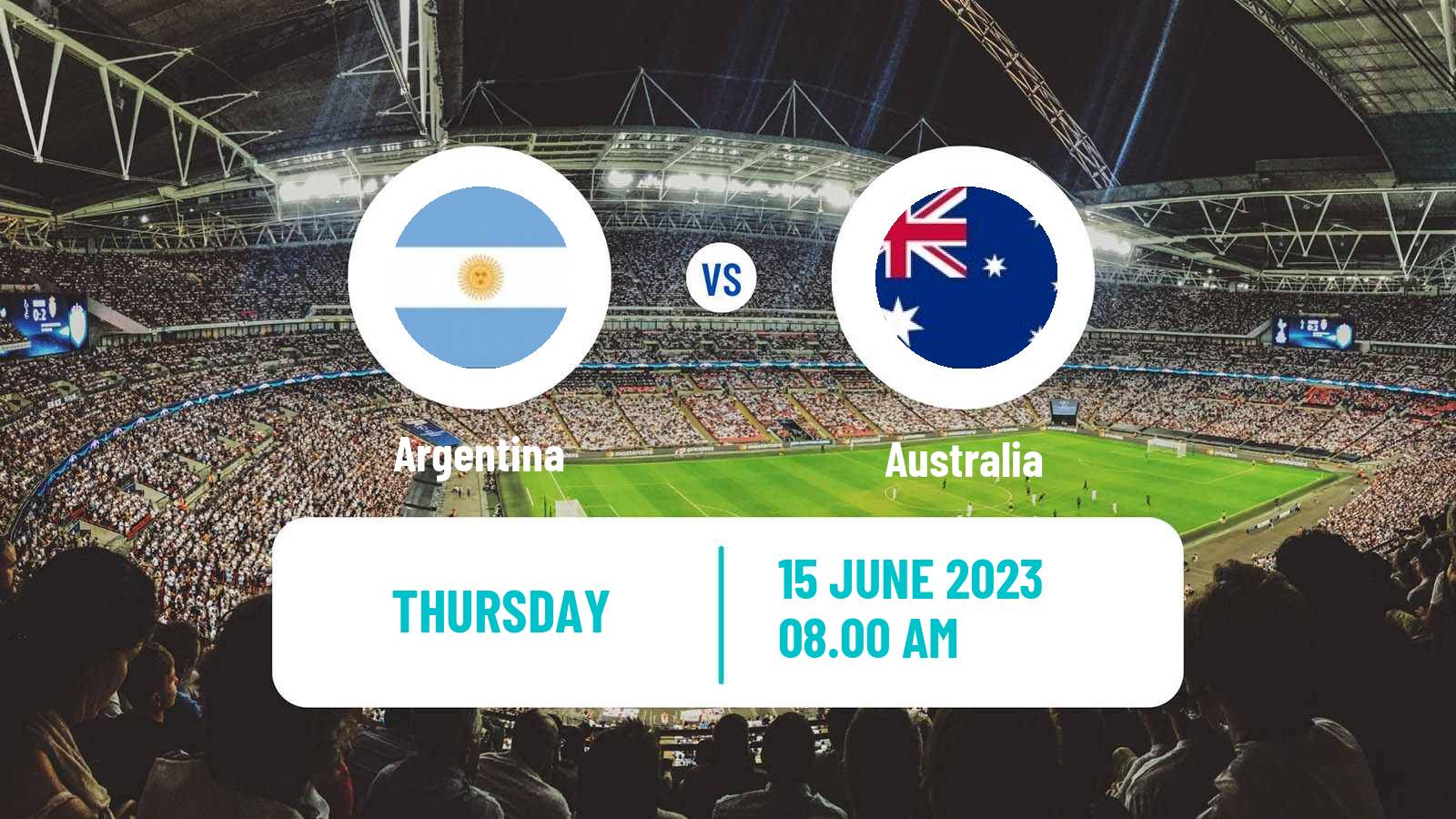 Soccer Friendly Argentina - Australia