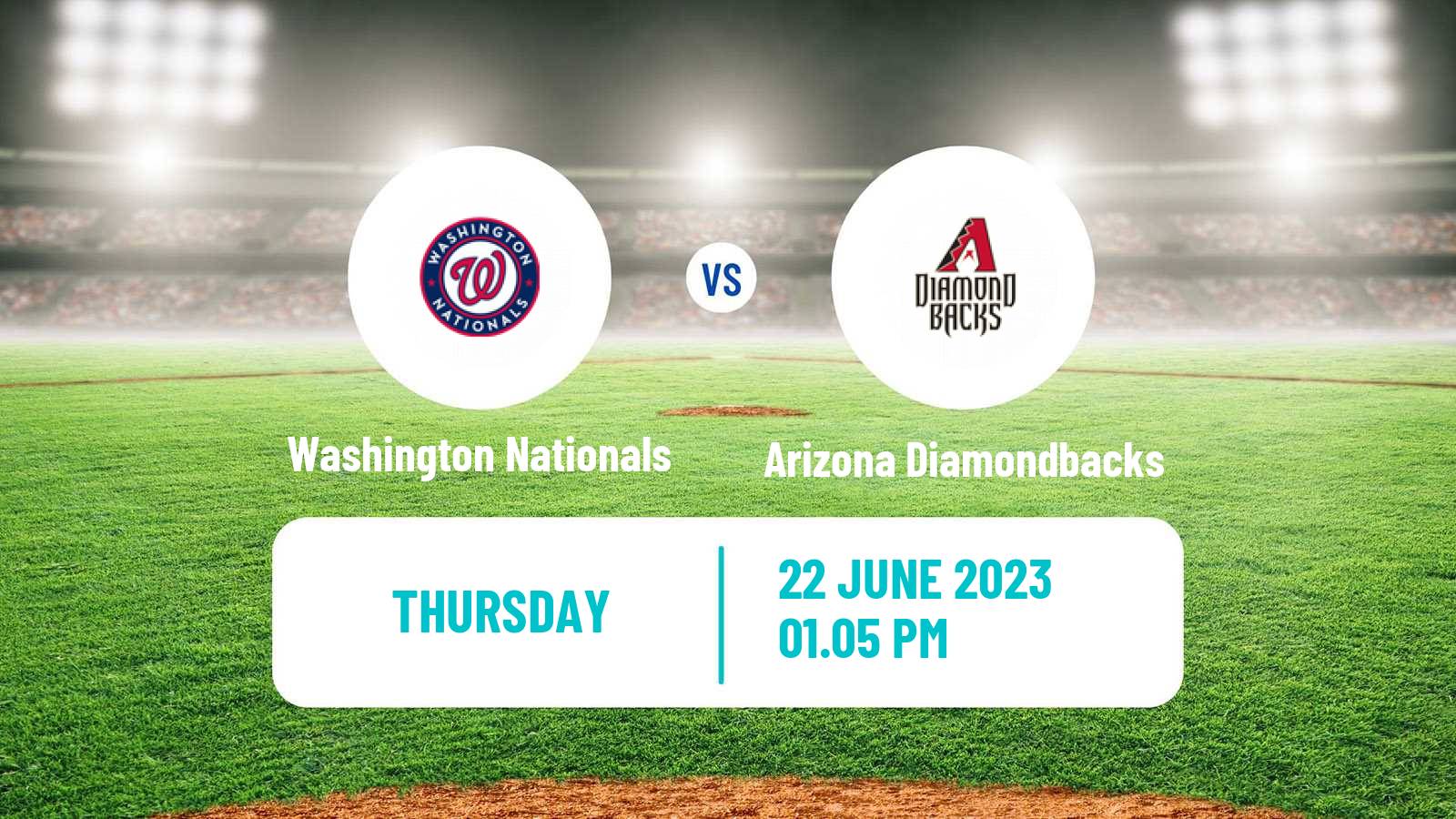 Baseball MLB Washington Nationals - Arizona Diamondbacks