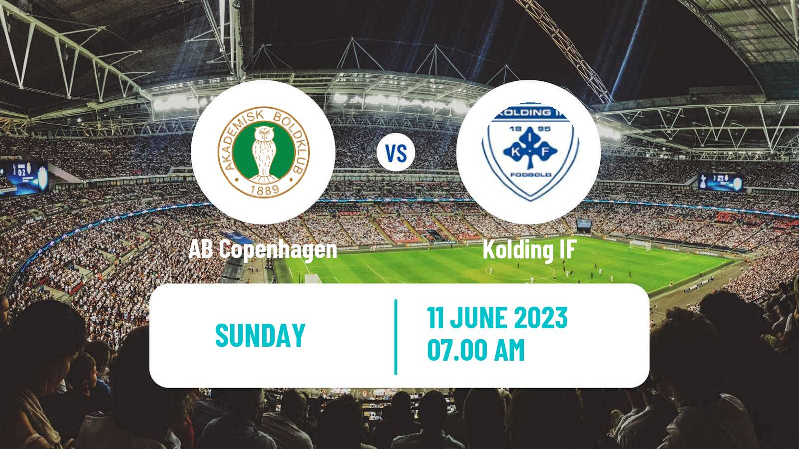Soccer Danish 2 Division AB Copenhagen - Kolding IF