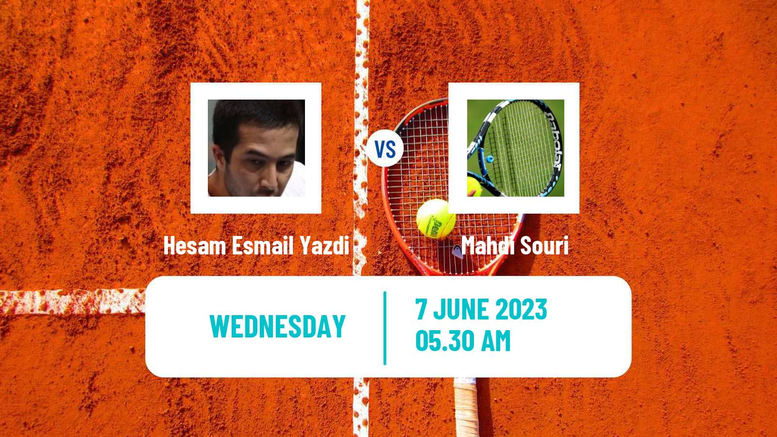 Tennis ITF M15 Tehran Men Hesam Esmail Yazdi - Mahdi Souri