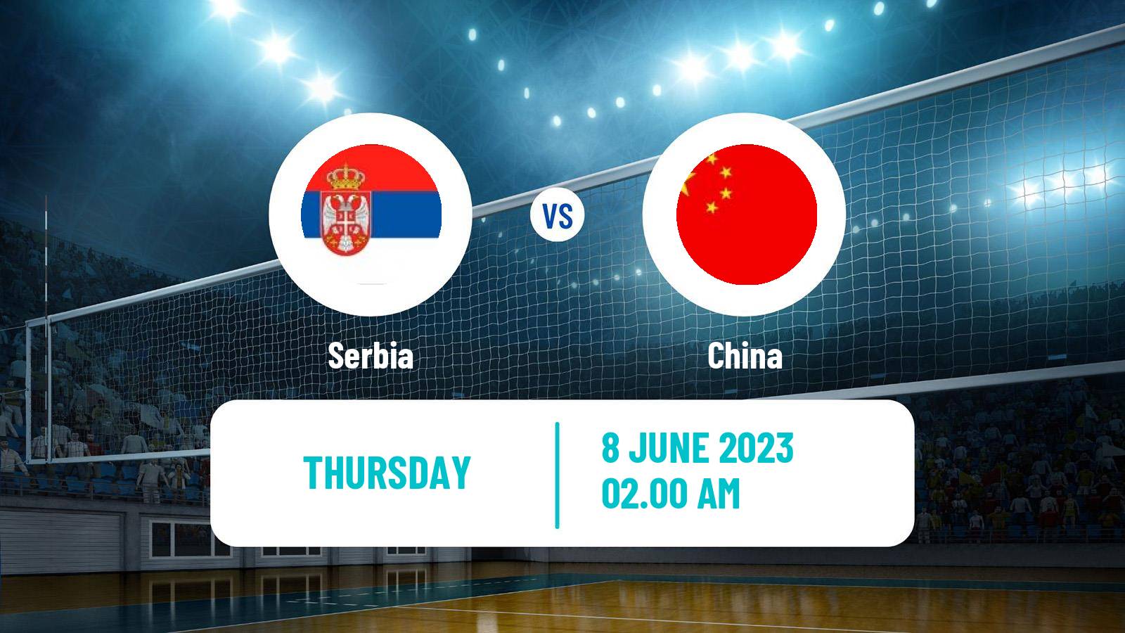 Volleyball Nations League Volleyball Serbia - China