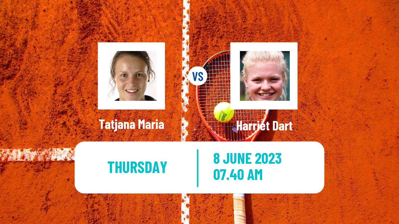 Tennis ITF W100 Surbiton Women Tatjana Maria - Harriet Dart