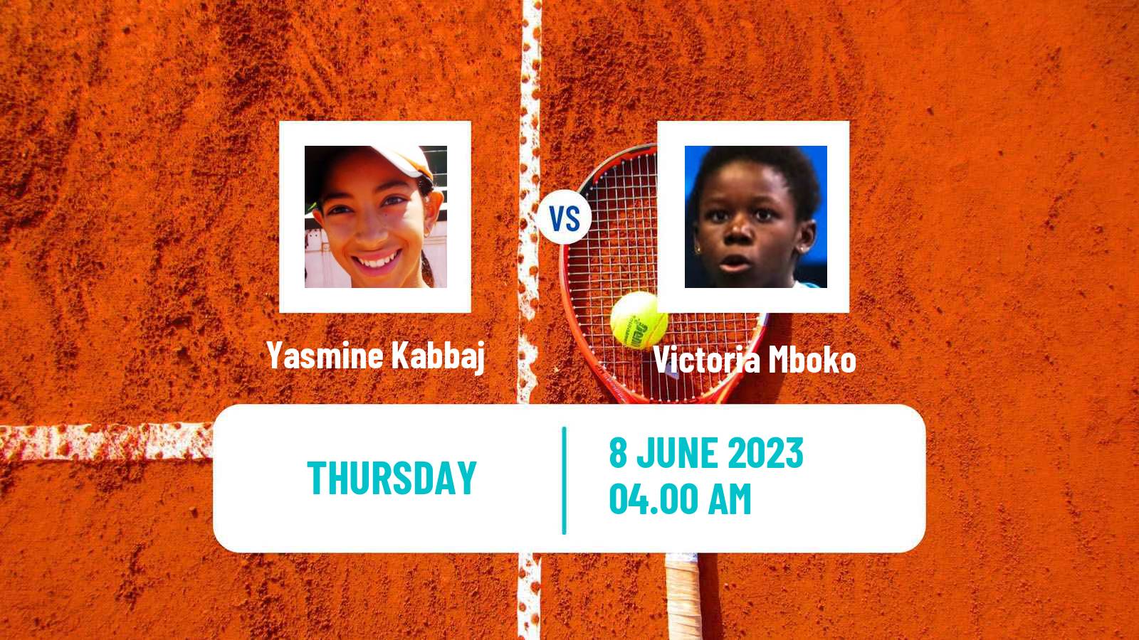 Tennis ITF W25 Poertschach Women Yasmine Kabbaj - Victoria Mboko