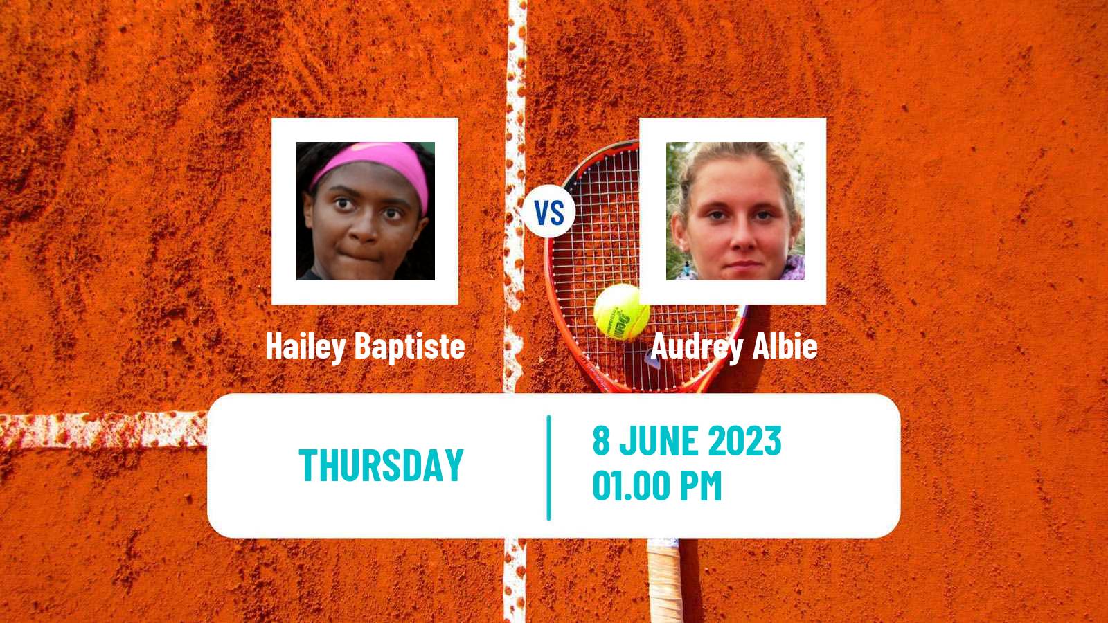 Tennis ITF W60 Caserta Women Hailey Baptiste - Audrey Albie