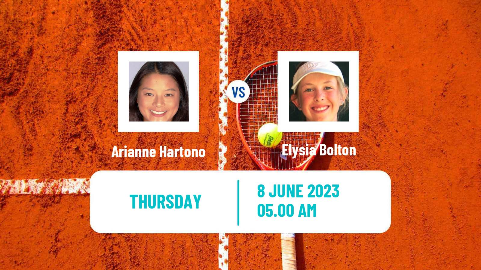 Tennis ITF W25 Setubal Women Arianne Hartono - Elysia Bolton
