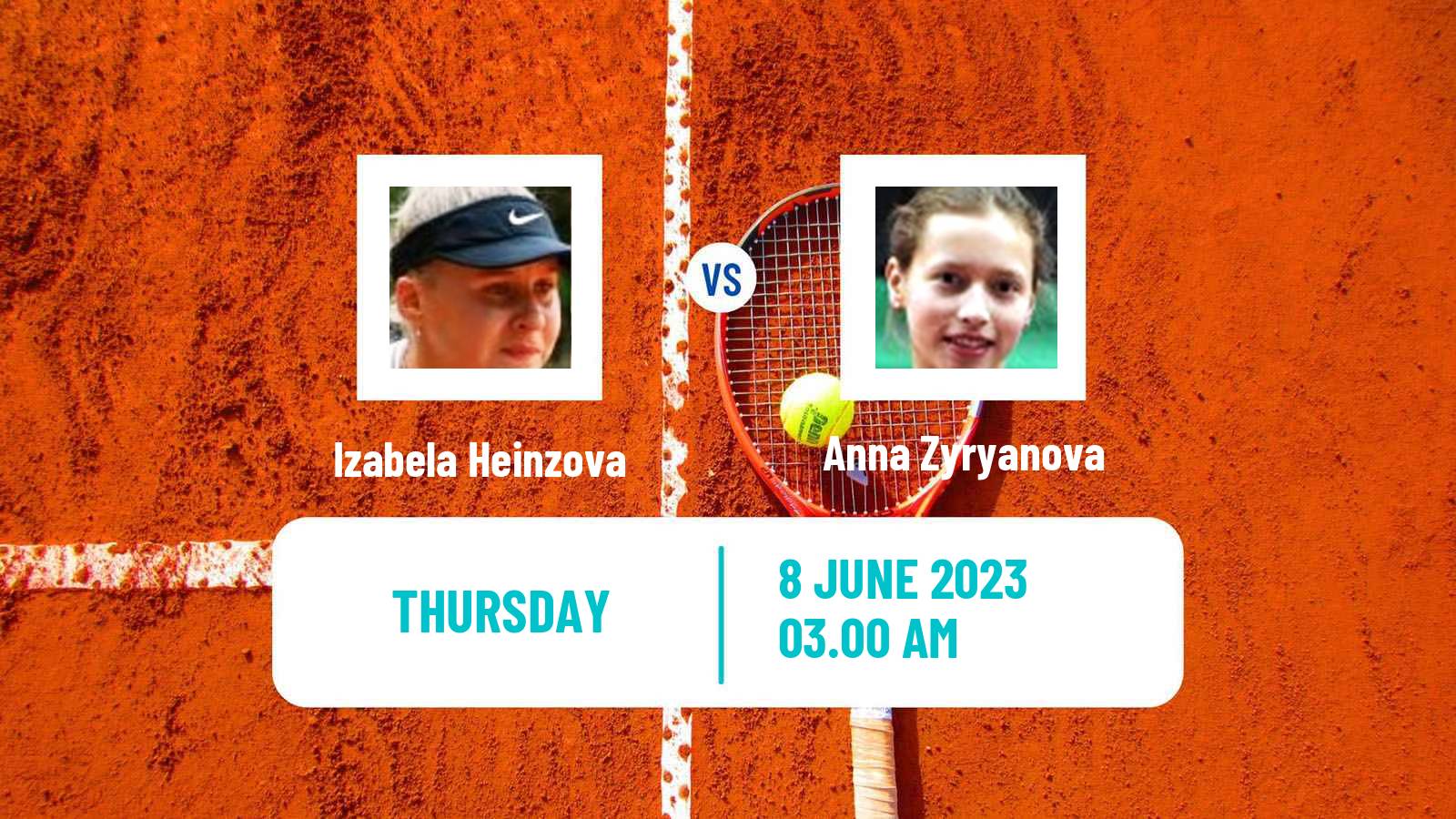 Tennis ITF W15 Kocevje Women Izabela Heinzova - Anna Zyryanova