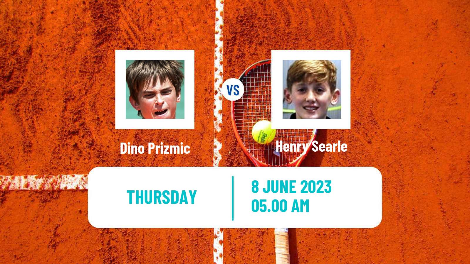 Tennis Boys Singles French Open Dino Prizmic - Henry Searle
