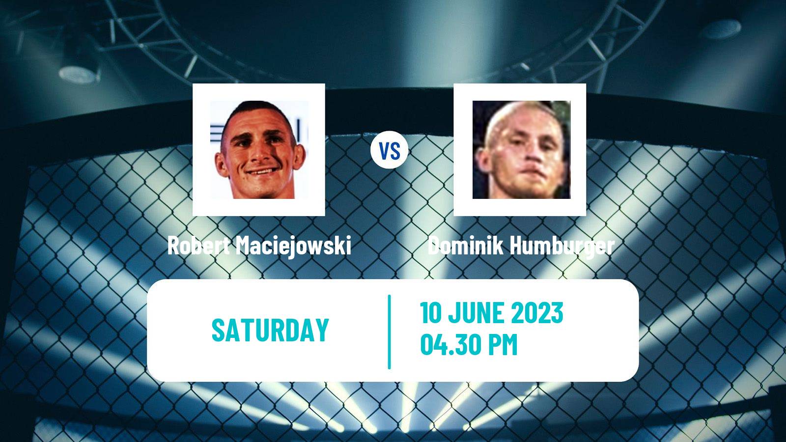 MMA Middleweight Rfa Men Robert Maciejowski - Dominik Humburger