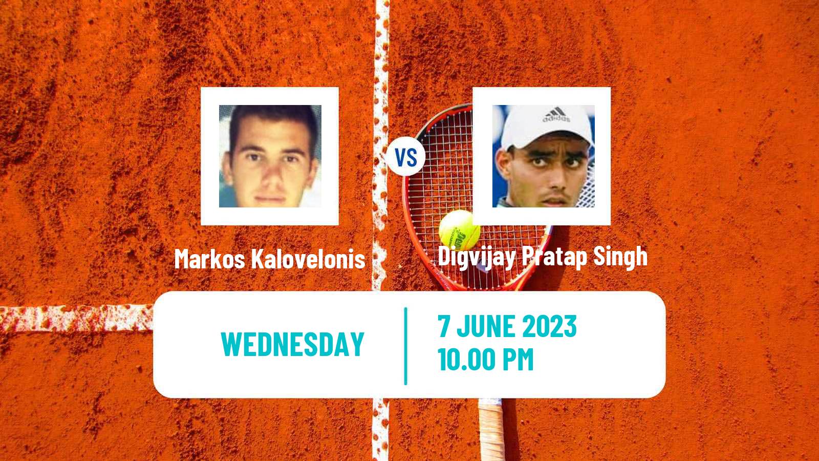 Tennis ITF M25 Jakarta 5 Men Markos Kalovelonis - Digvijay Pratap Singh