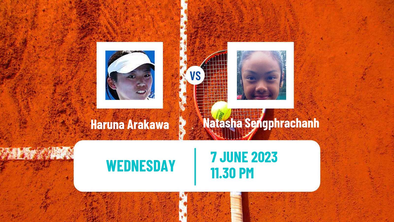 Tennis ITF W15 Nakhon Si Thammarat Women Haruna Arakawa - Natasha Sengphrachanh