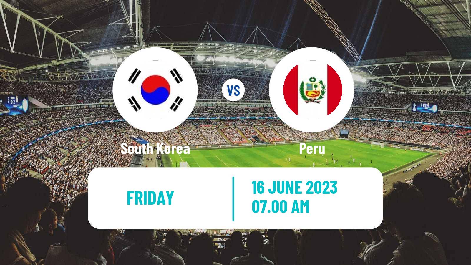 Soccer Friendly South Korea - Peru